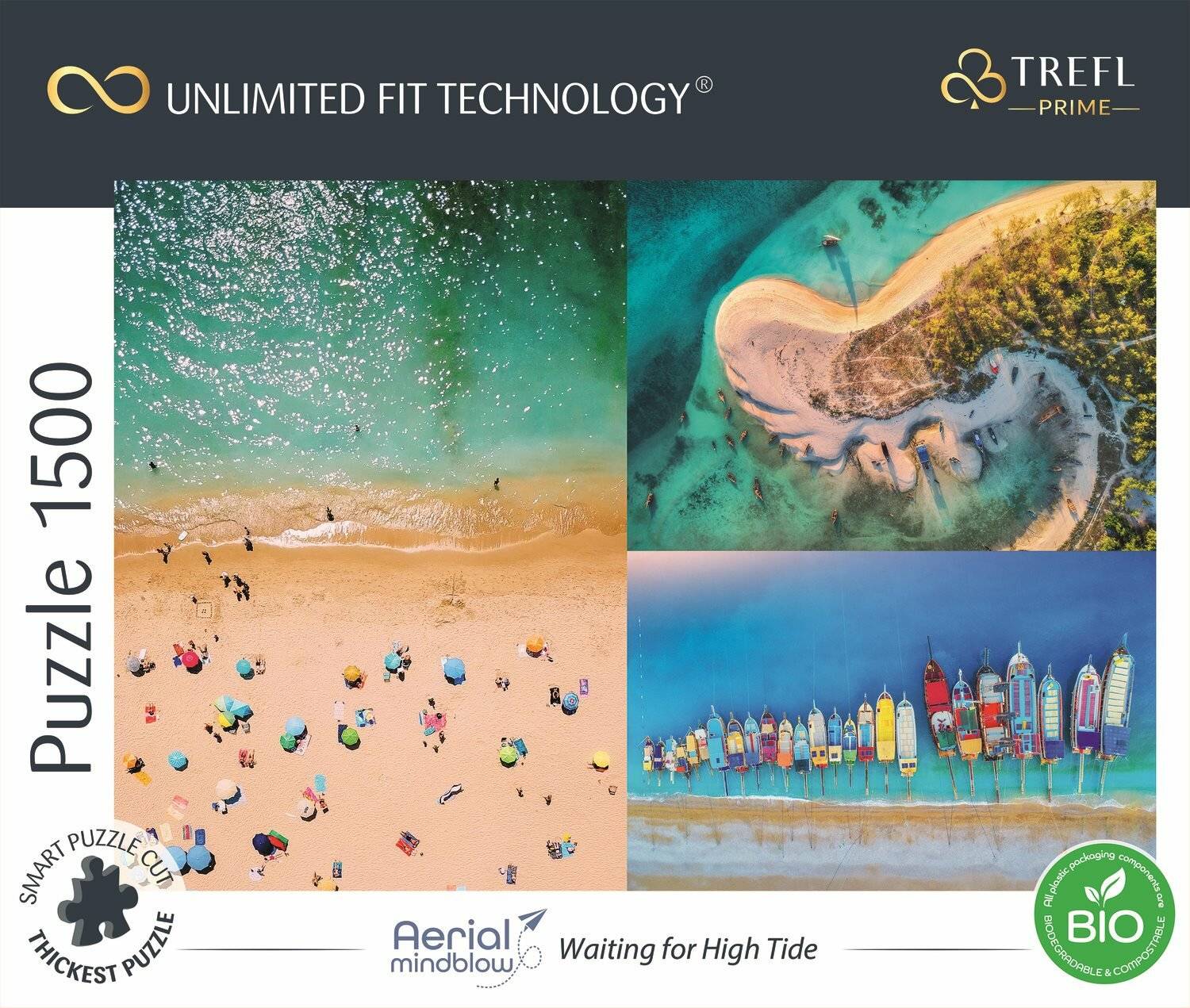 TREFL Puzzle UFT Aerial Mindblow: Warten auf die Flut 1500 Teile