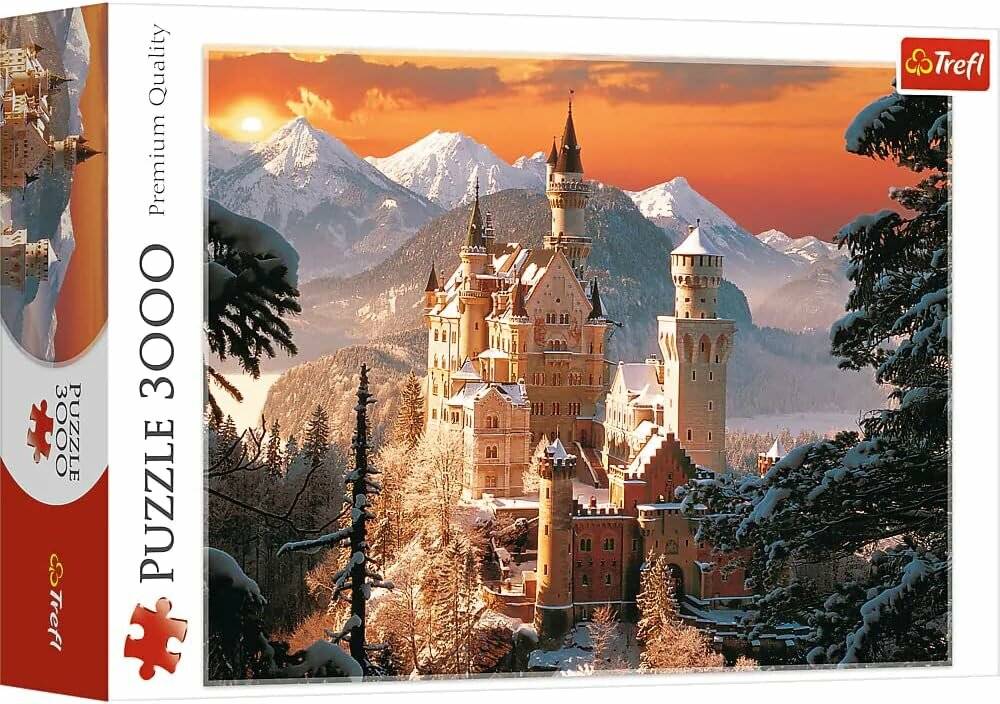 TREFL Puzzle Neuschwanstein im Winter 3000 Teile