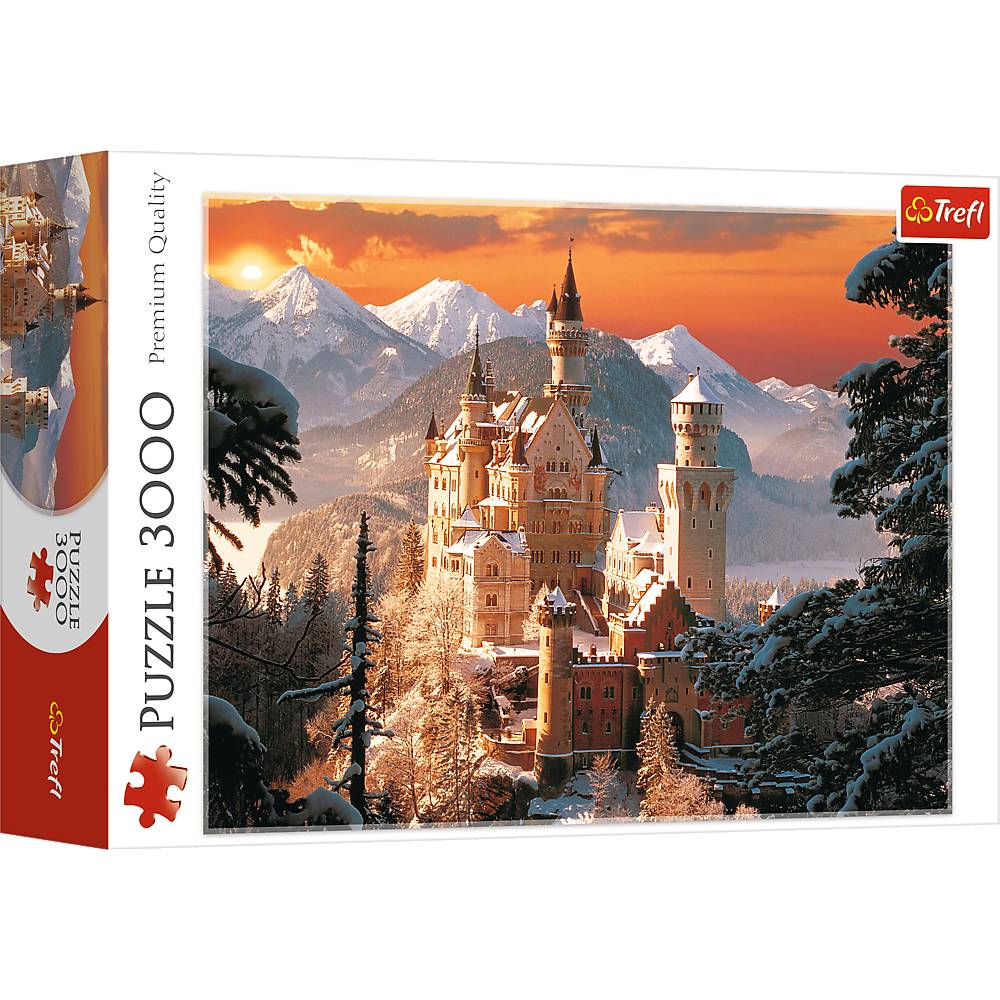 Trefl, Schloss Neuschwanstein im Winter, 3000 Teile Puzzle