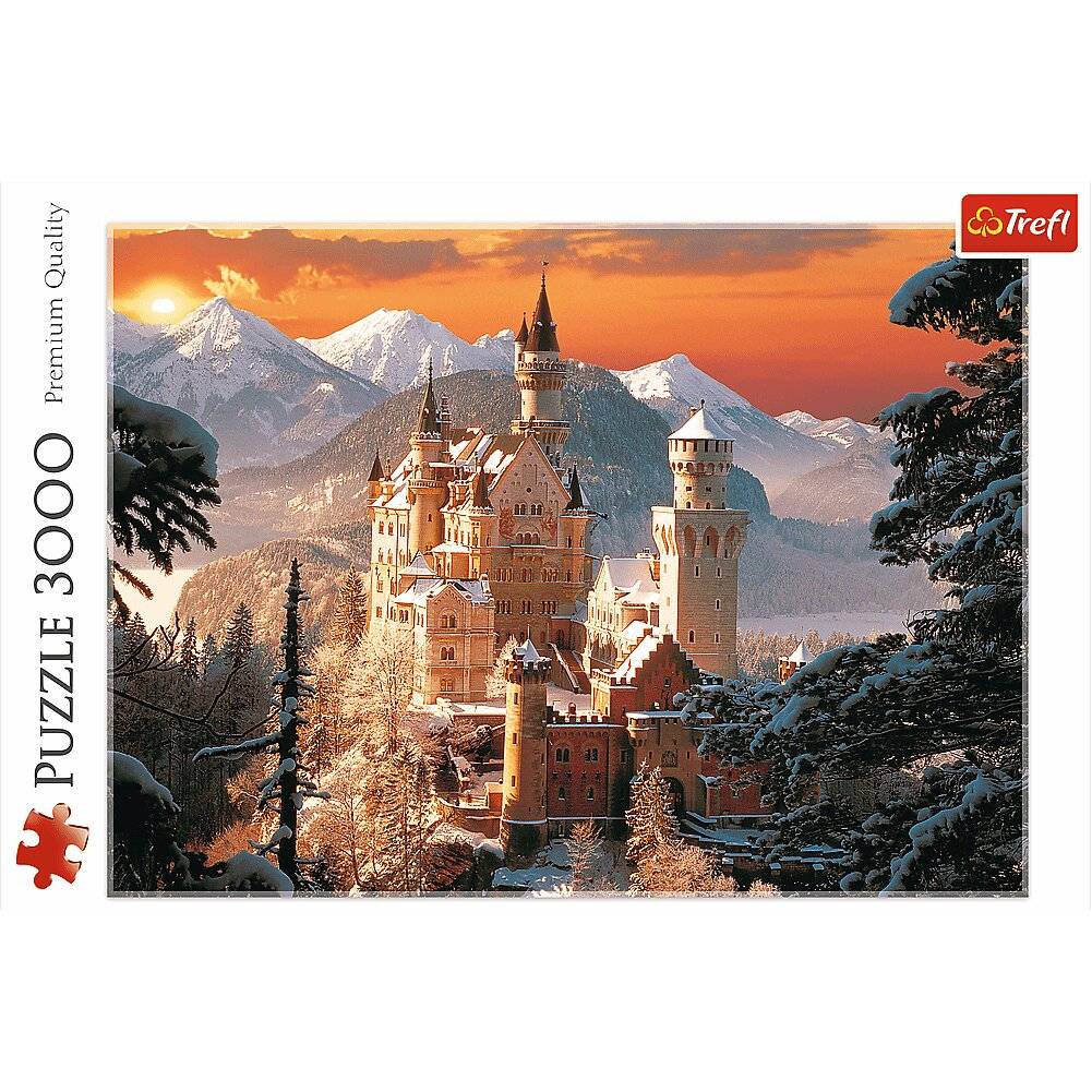 TREFL Puzzle Neuschwanstein im Winter 3000 Teile