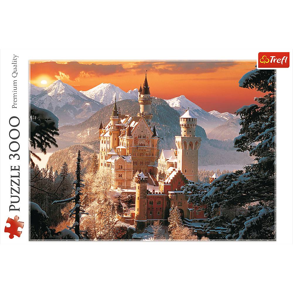 Trefl, Schloss Neuschwanstein im Winter, 3000 Teile Puzzle