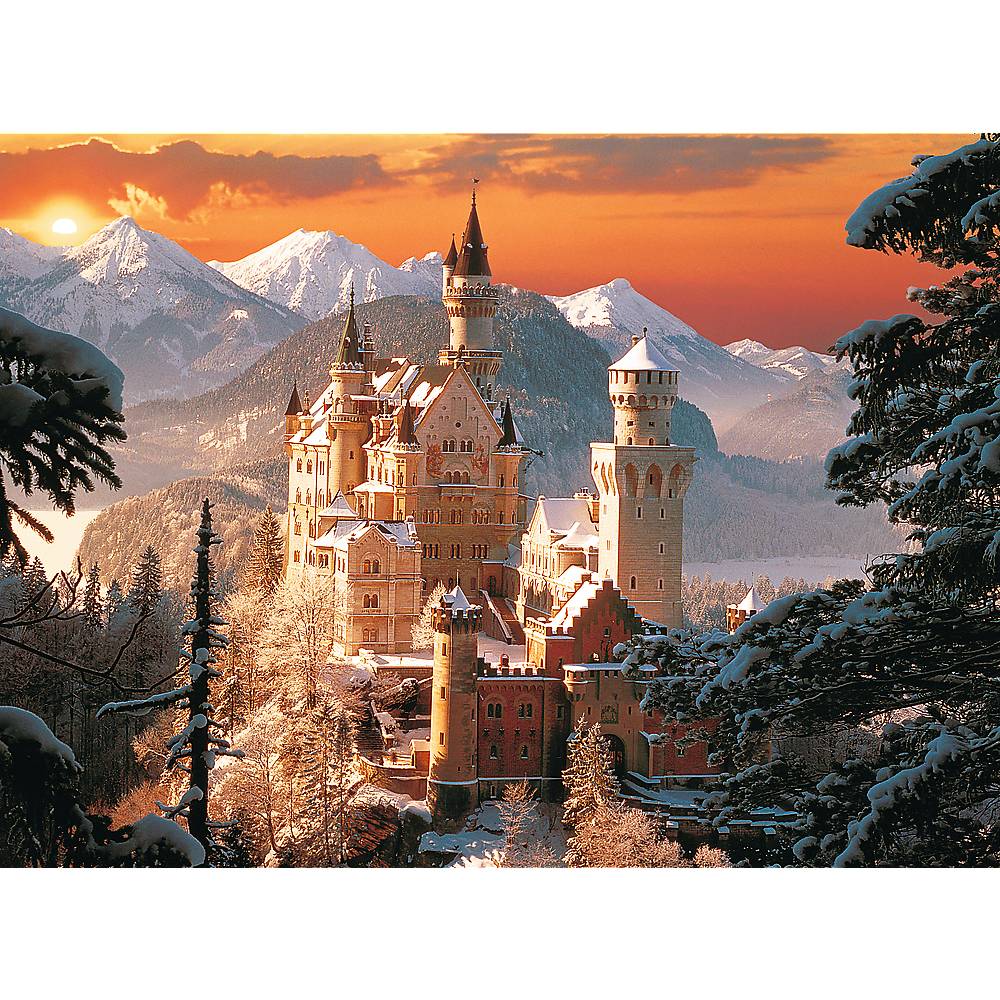 Trefl, Schloss Neuschwanstein im Winter, 3000 Teile Puzzle