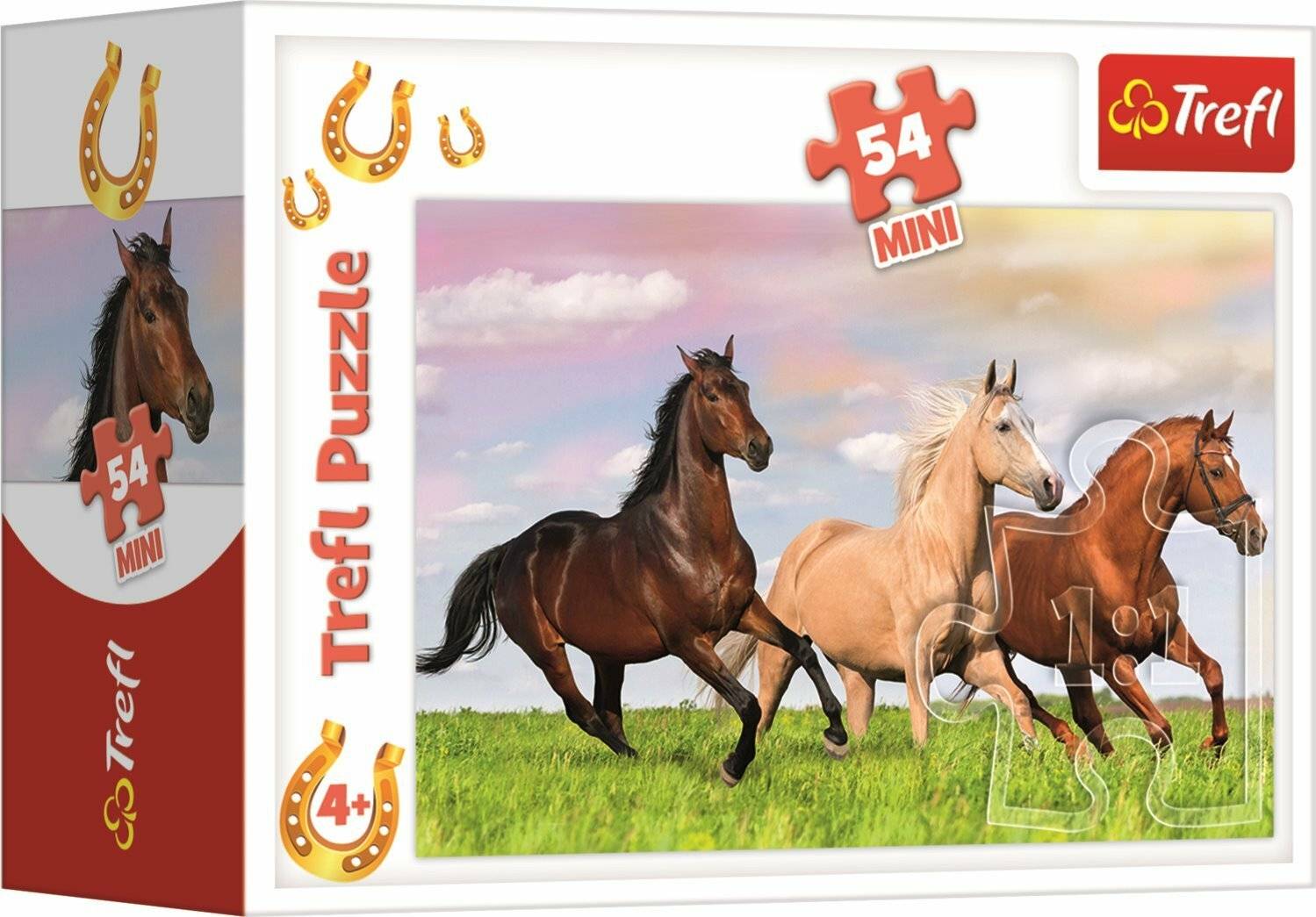 TREFL Display Puzzle World of Horses 54 Teile (40 Stück)