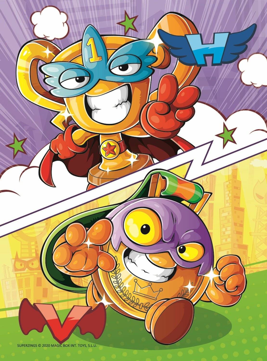 TREFL Display Puzzle Kid Kazoom und Super Zings 20 Teile (24 Stück)