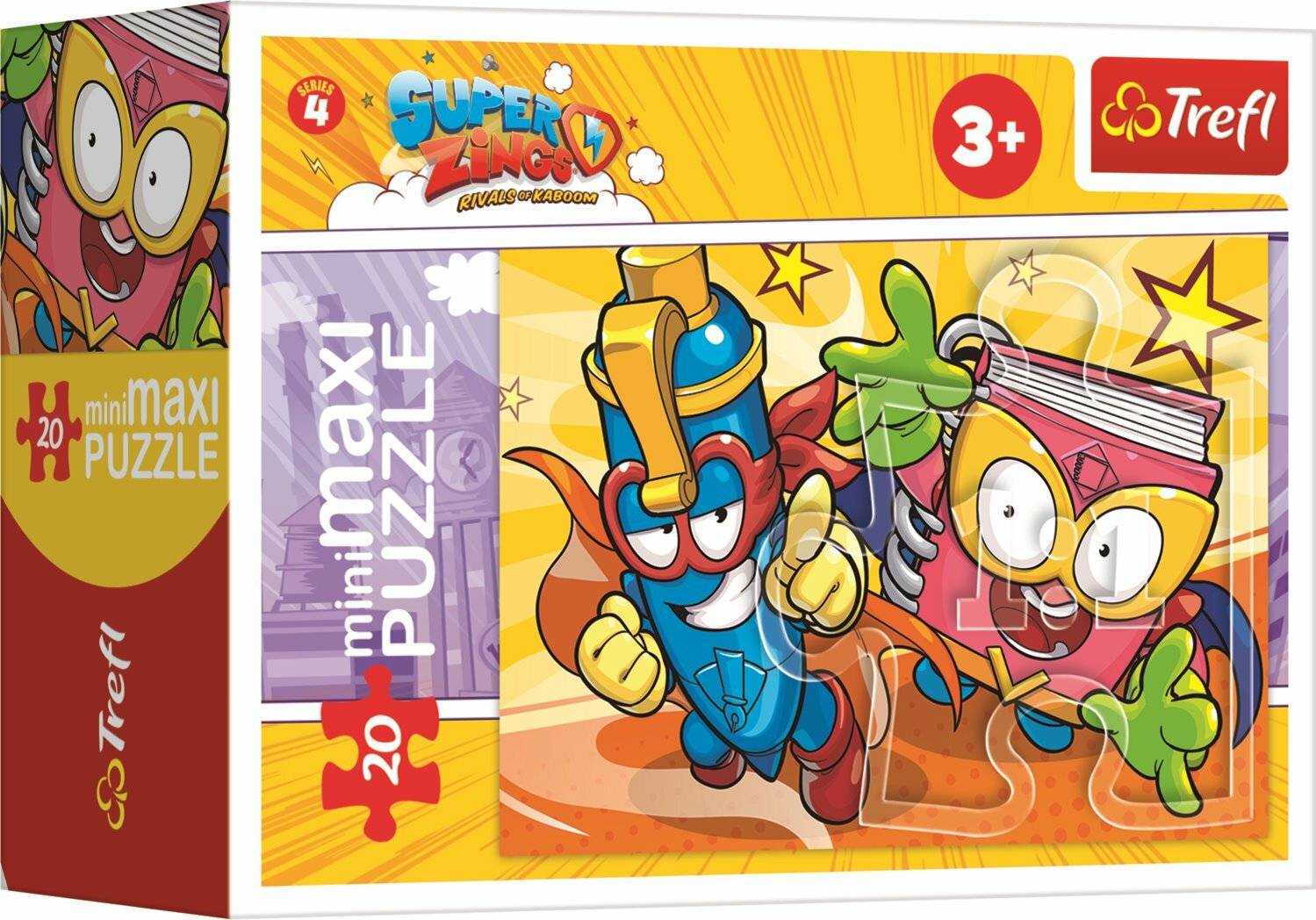 TREFL Display Puzzle Kid Kazoom und Super Zings 20 Teile (24 Stück)