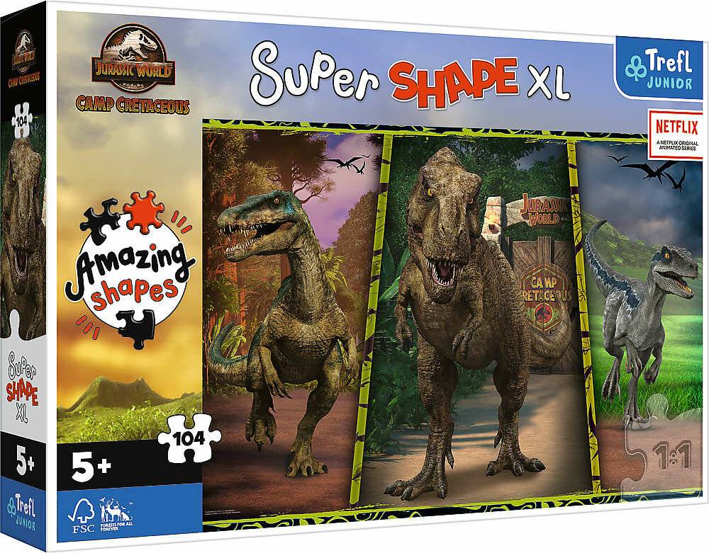 TREFL Puzzle Super Shape XL Jurassic World: Chalk Camp 104 Teile