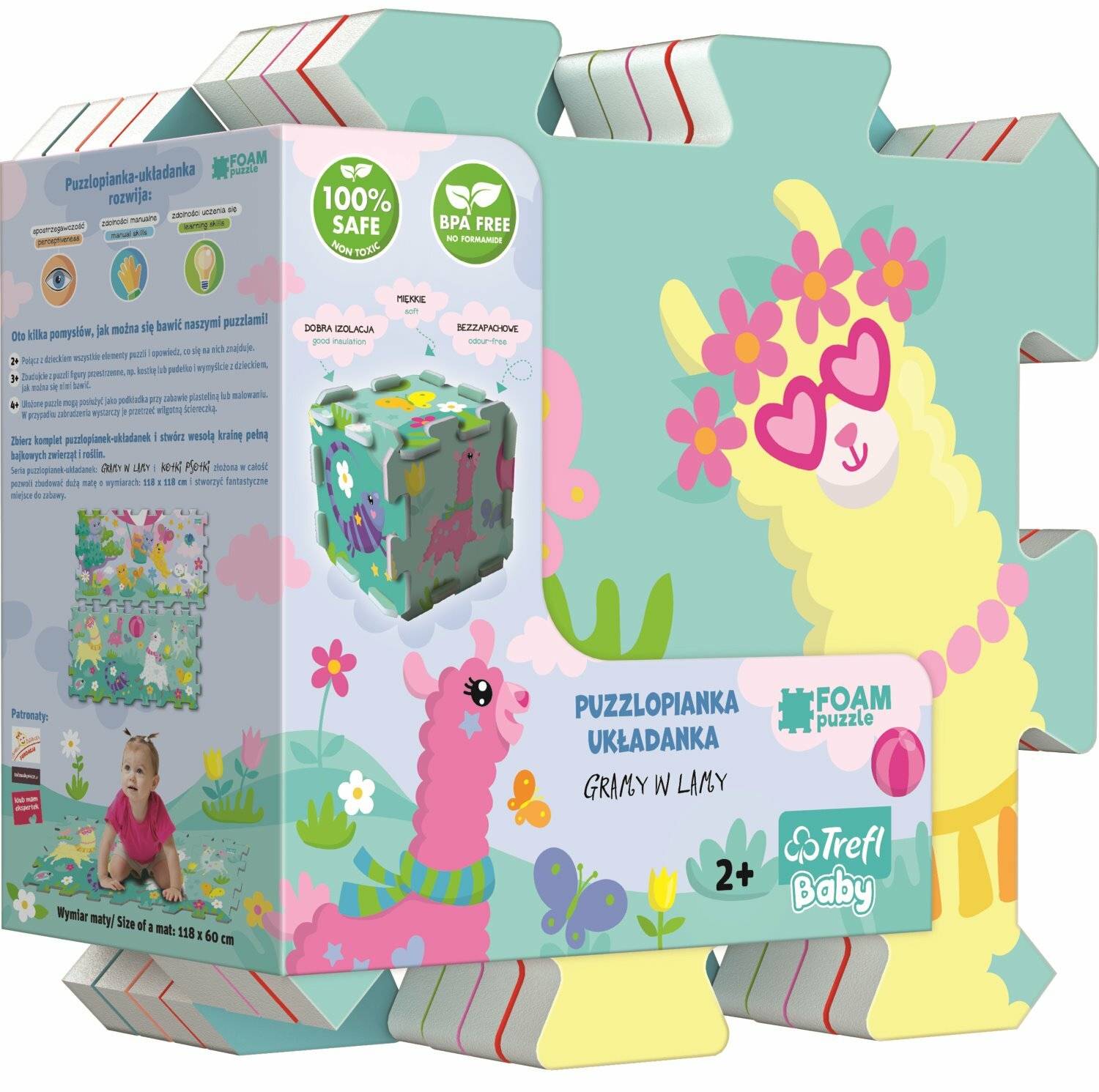 TREFL Schaumstoff-Puzzle Happy Llamas