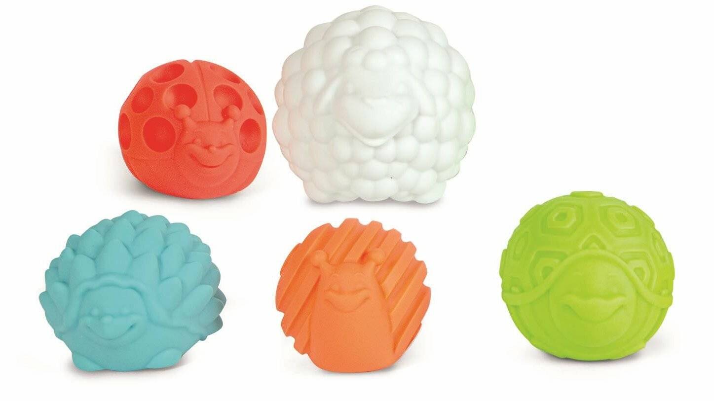 CLEMENTONI BABY Sensory animal soft balls 5 Stück