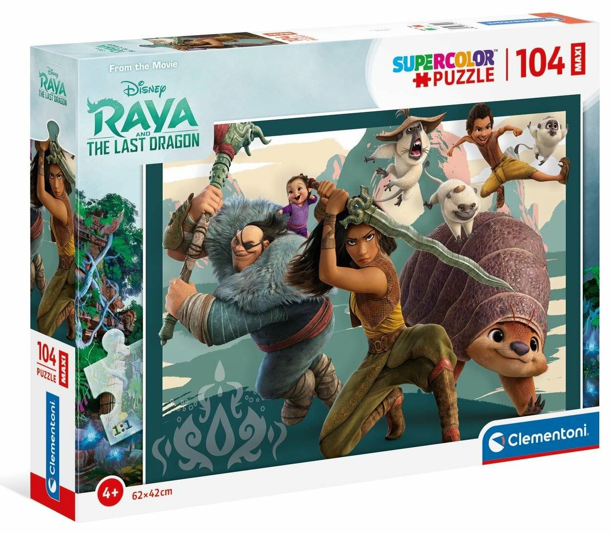 CLEMENTONI Puzzle Raya und der Drache MAXI 104 Teile