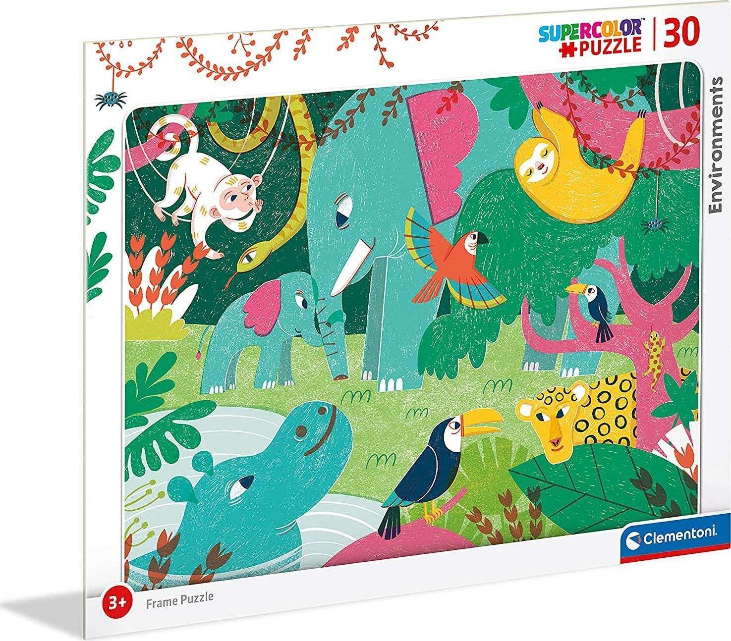 CLEMENTONI Puzzle Leben im Wald 30 Teile