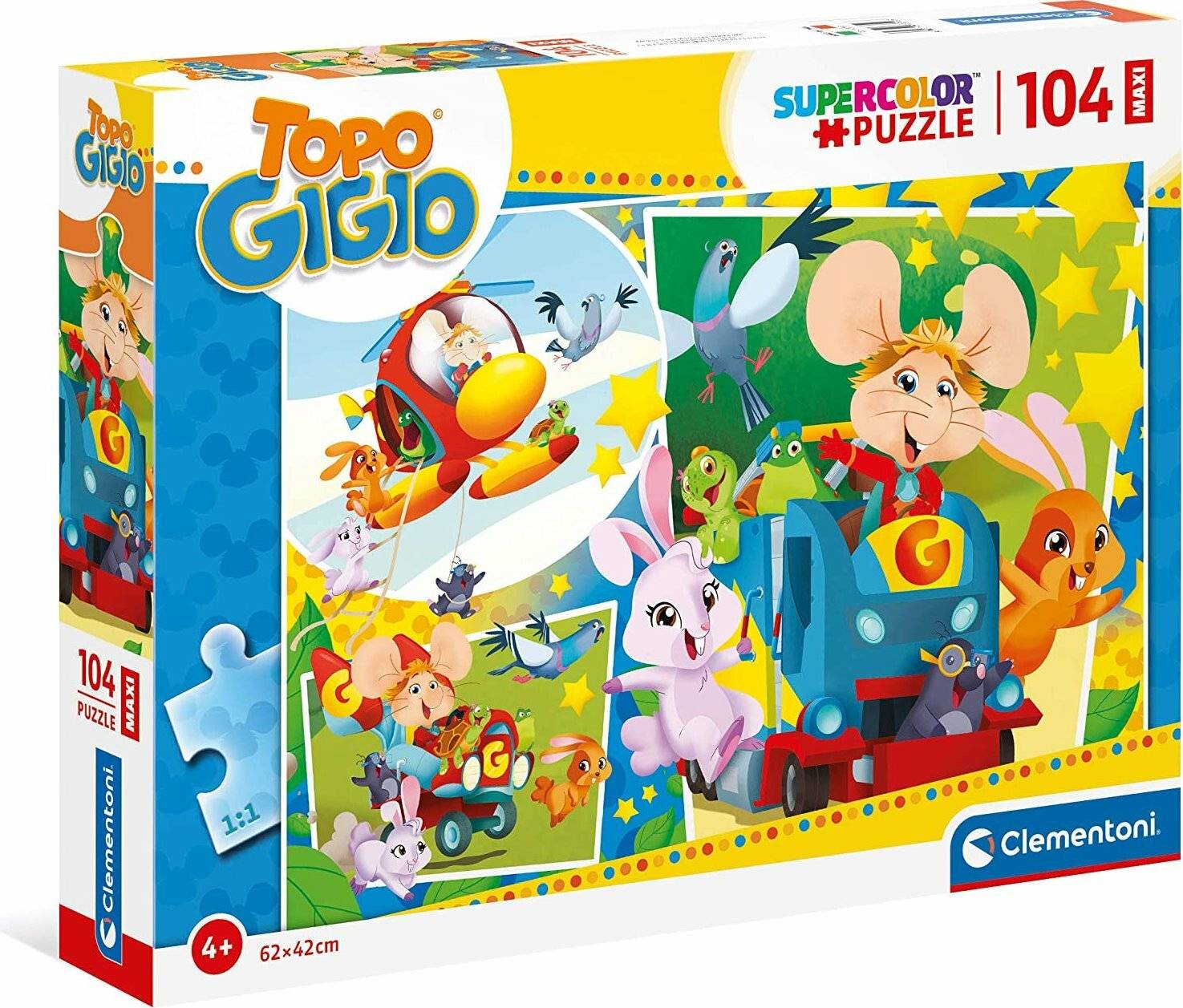 CLEMENTONI Puzzle Maus Gigio MAXI 104 Teile