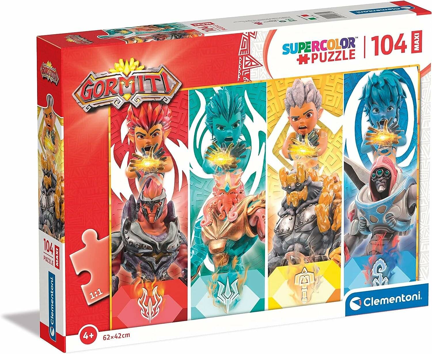 CLEMENTONI Puzzle Gormiti: Boten mit Armbändern MAXI 104 Teile