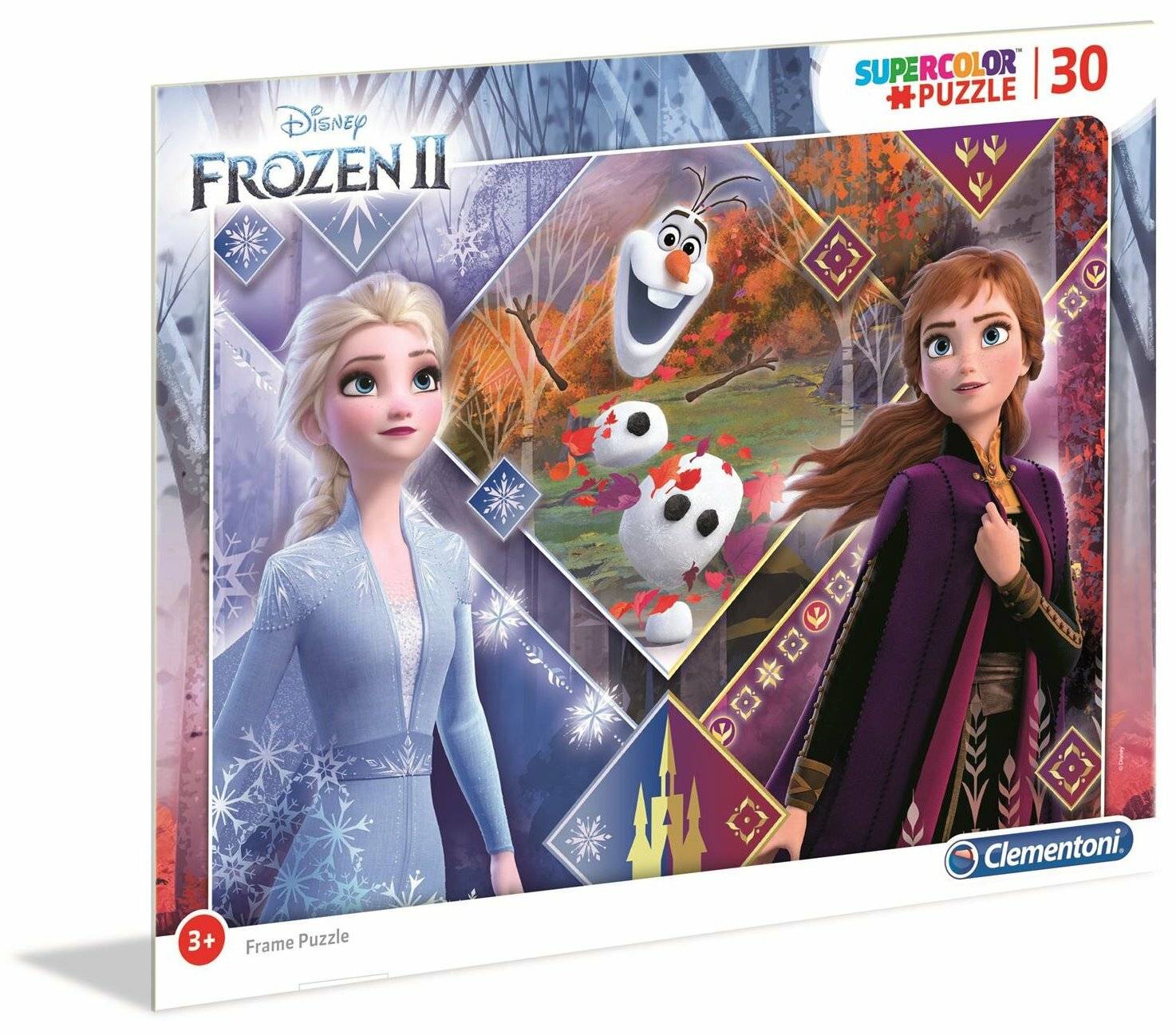 CLEMENTONI Puzzle Eisreich 2: Schwestern mit Olaf 30 Teile