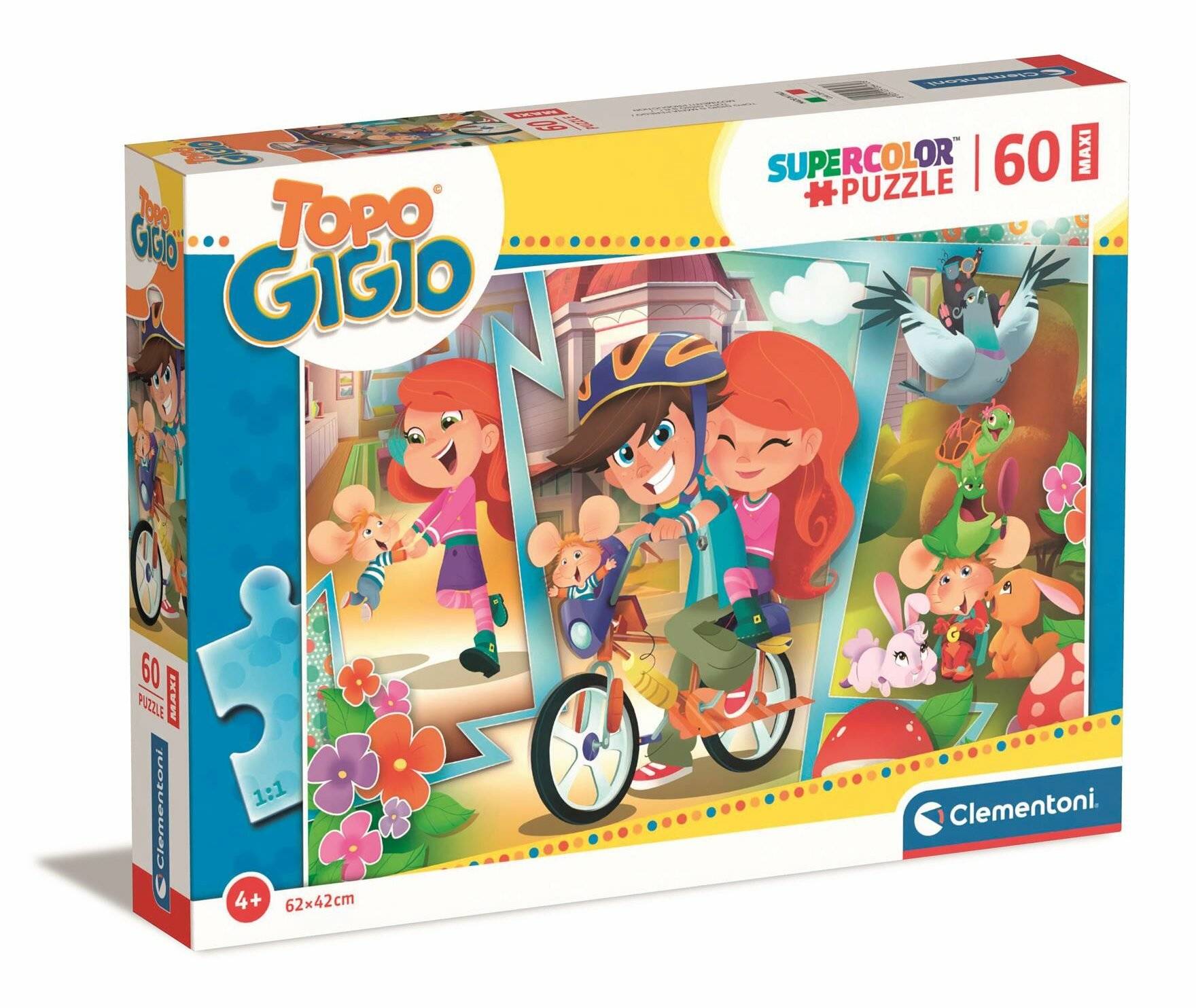 CLEMENTONI Puzzle Gigio die Maus hat Spaß MAXI 60 Teile
