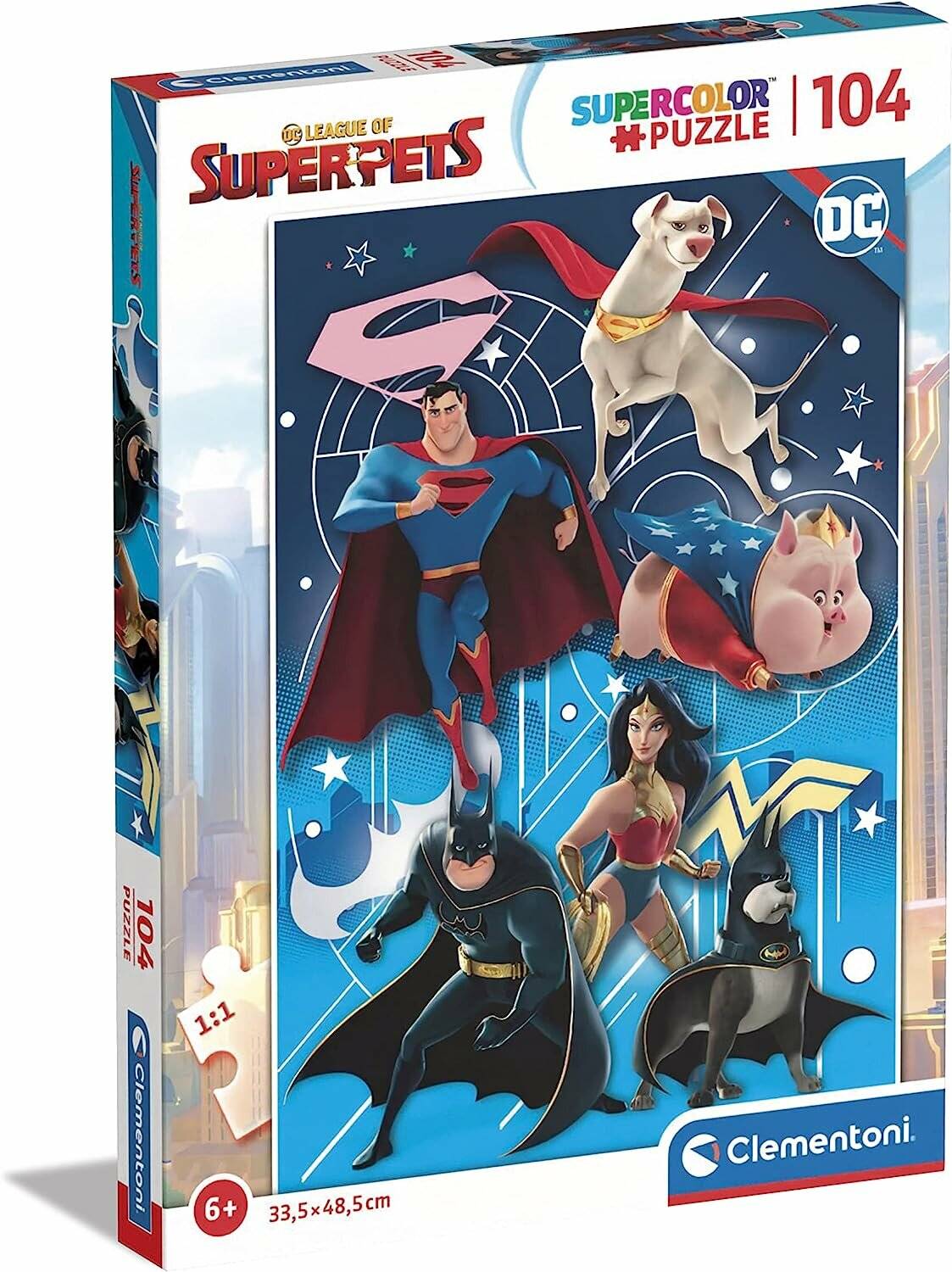 CLEMENTONI Puzzle DC Super Pets 104 Teile