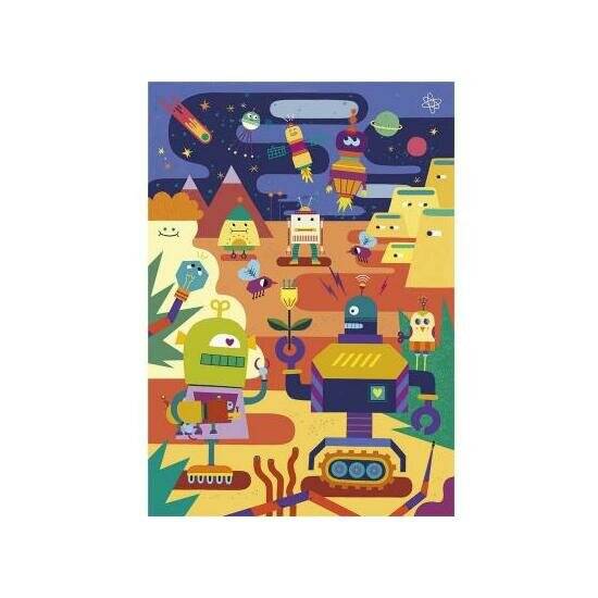 CLEMENTONI Wendepuzzle Robots 60 Teile