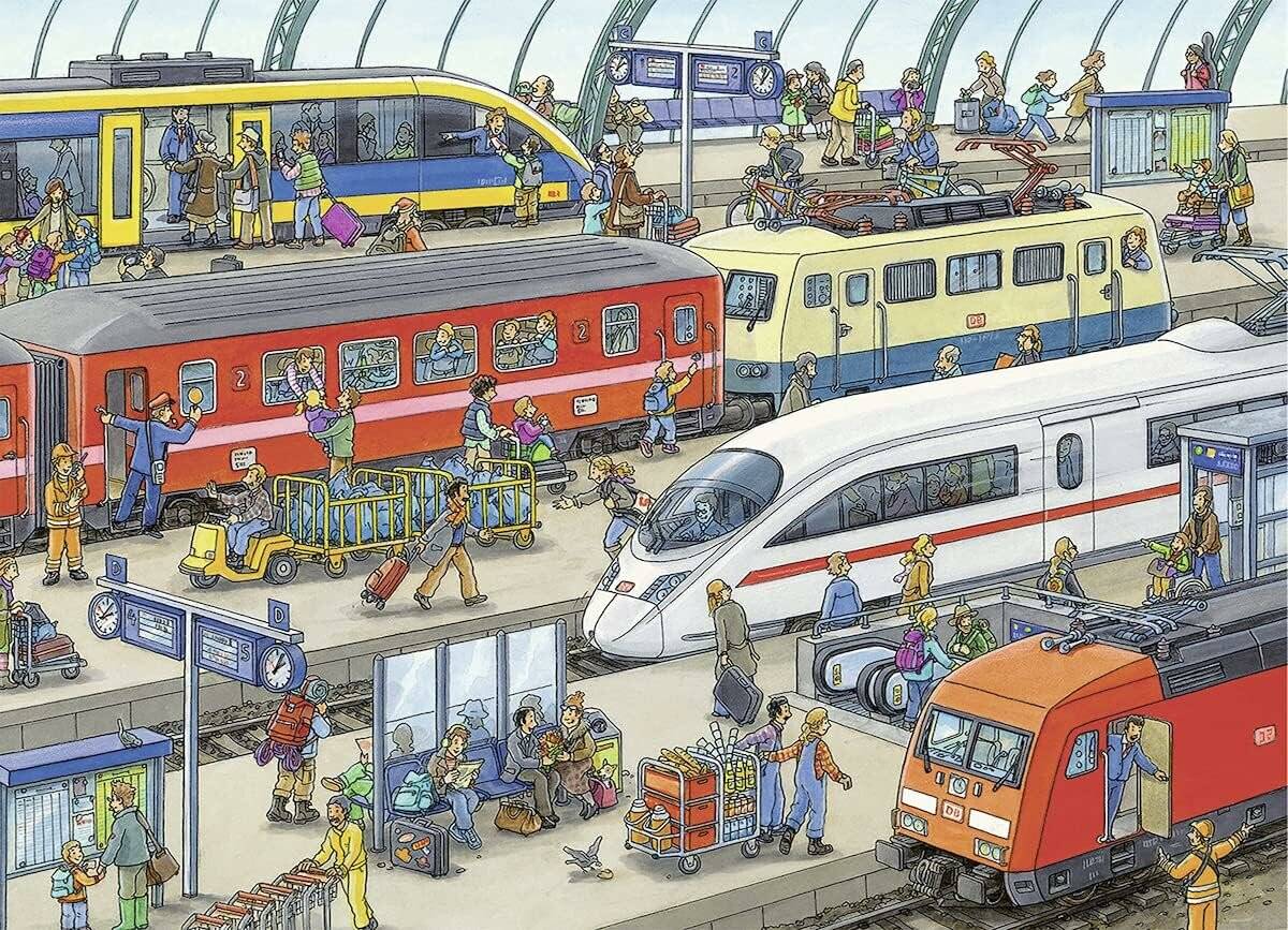 RAVENSBURGER Bahnhof Puzzle 60 Teile