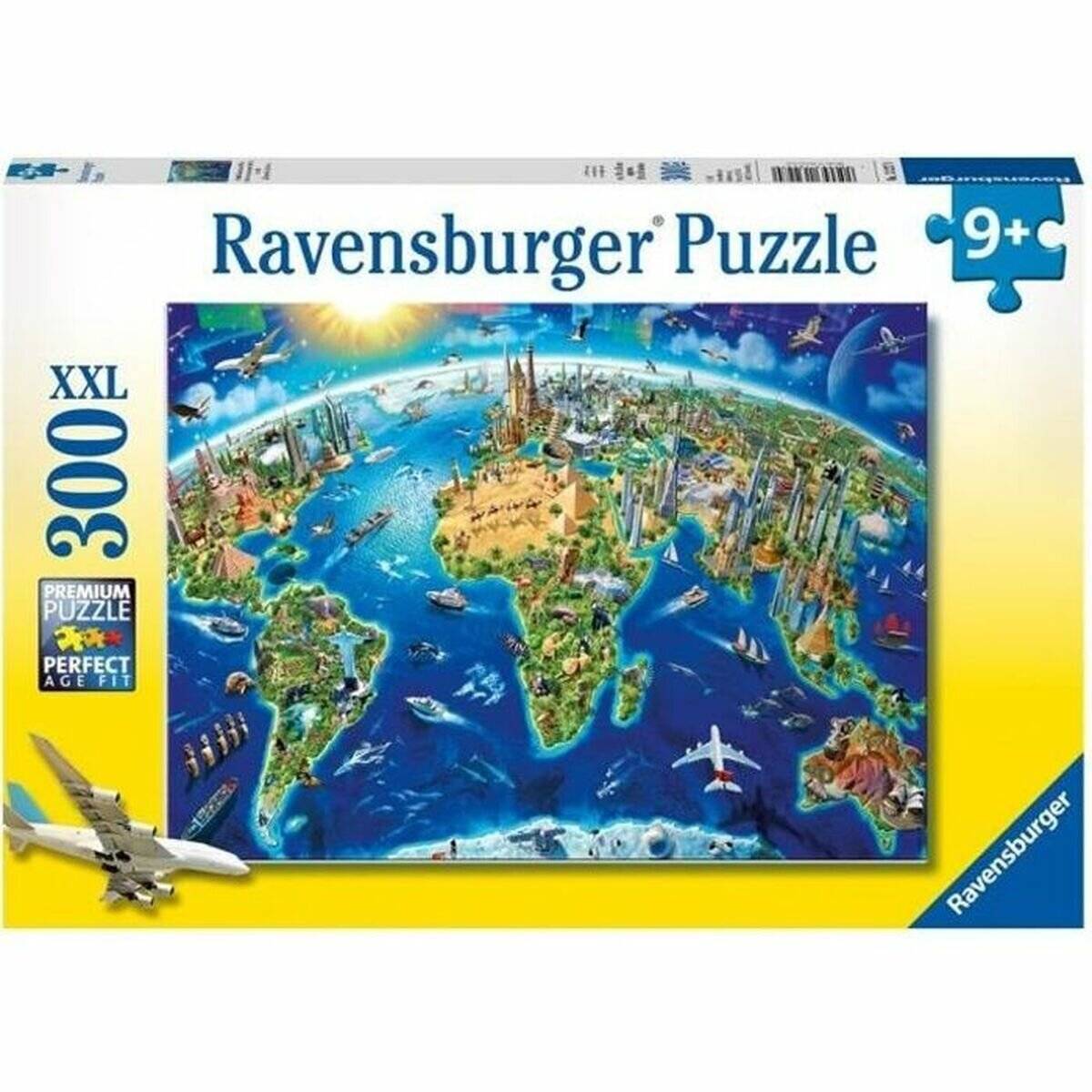RAVENSBURGER Puzzle Weltansichten Karte XXL 300 Teile