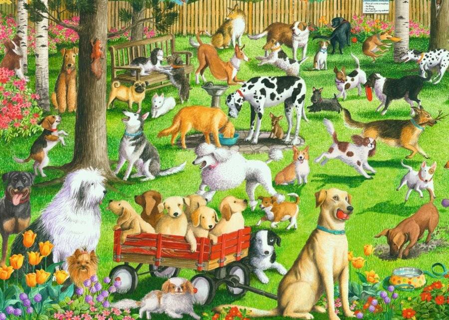 RAVENSBURGER Hundepark-Puzzle XXL 500 Teile
