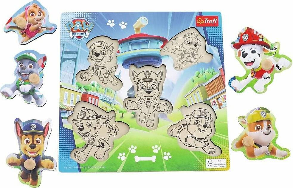 TREFL Holzpuzzle Paw Patrol