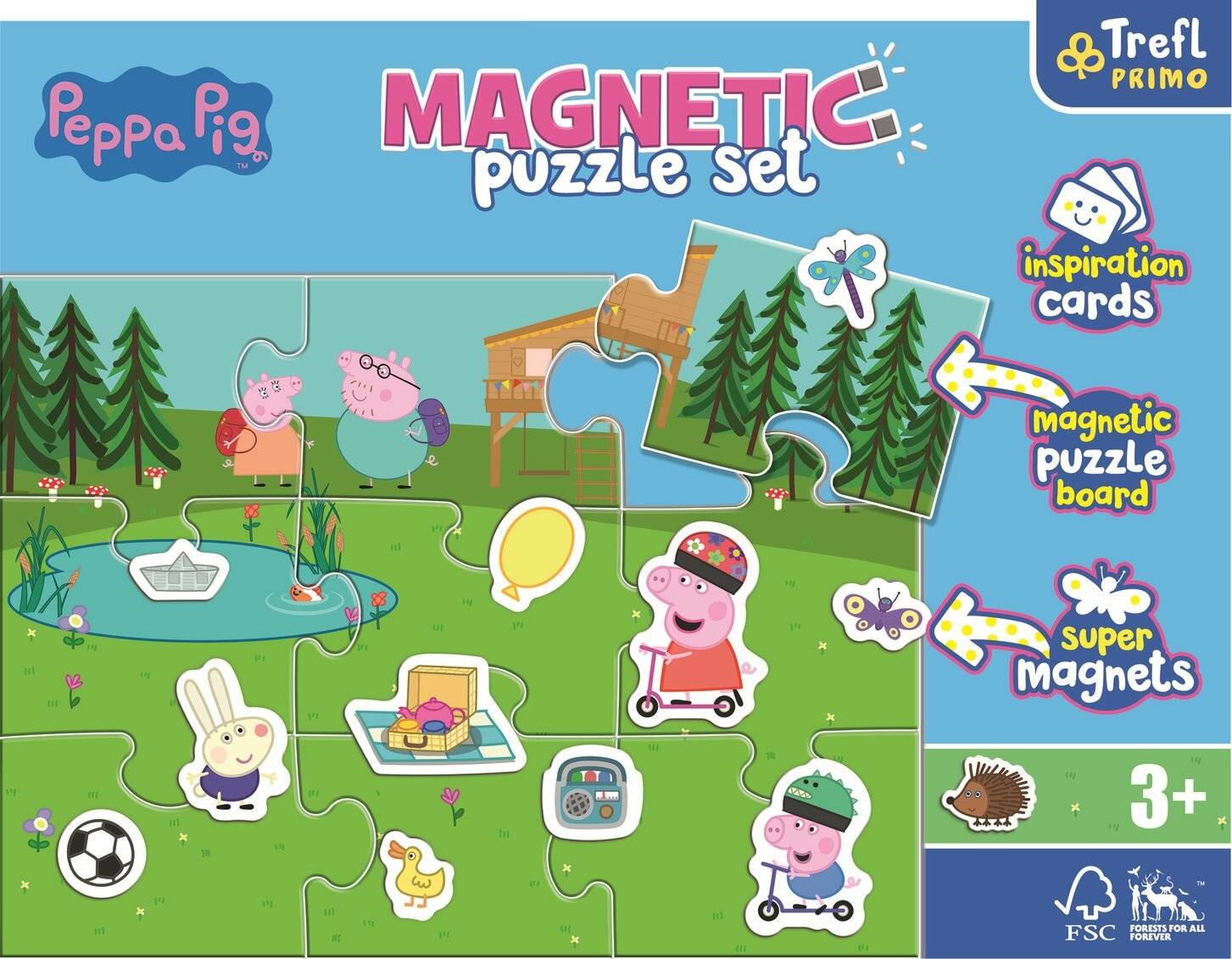 TREFL Magnetisches Puzzlespiel Pepin Pig