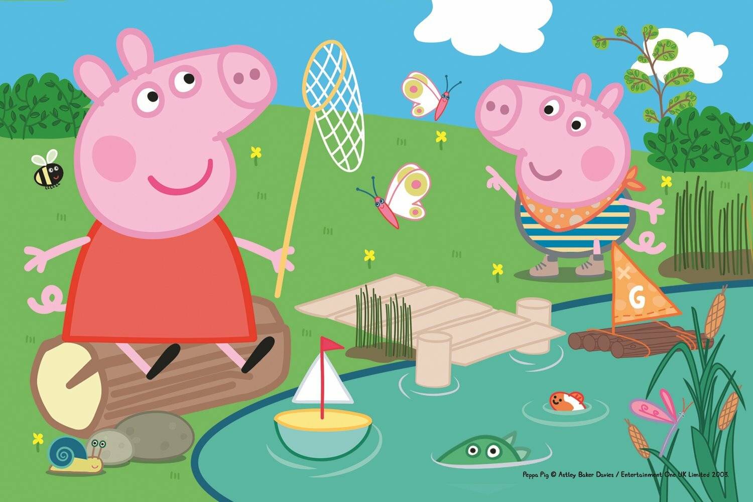 TREFL Puzzle Peppa Pig: Am Teich 54 Teile