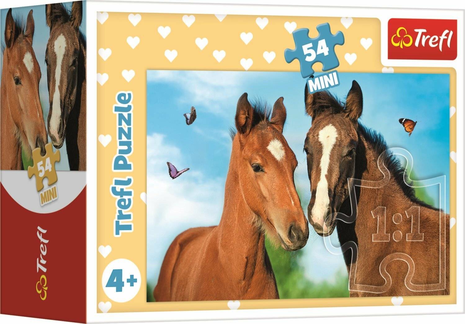 TREFL Puzzle Niedliche Tiere: Pferdepaar 54 Teile