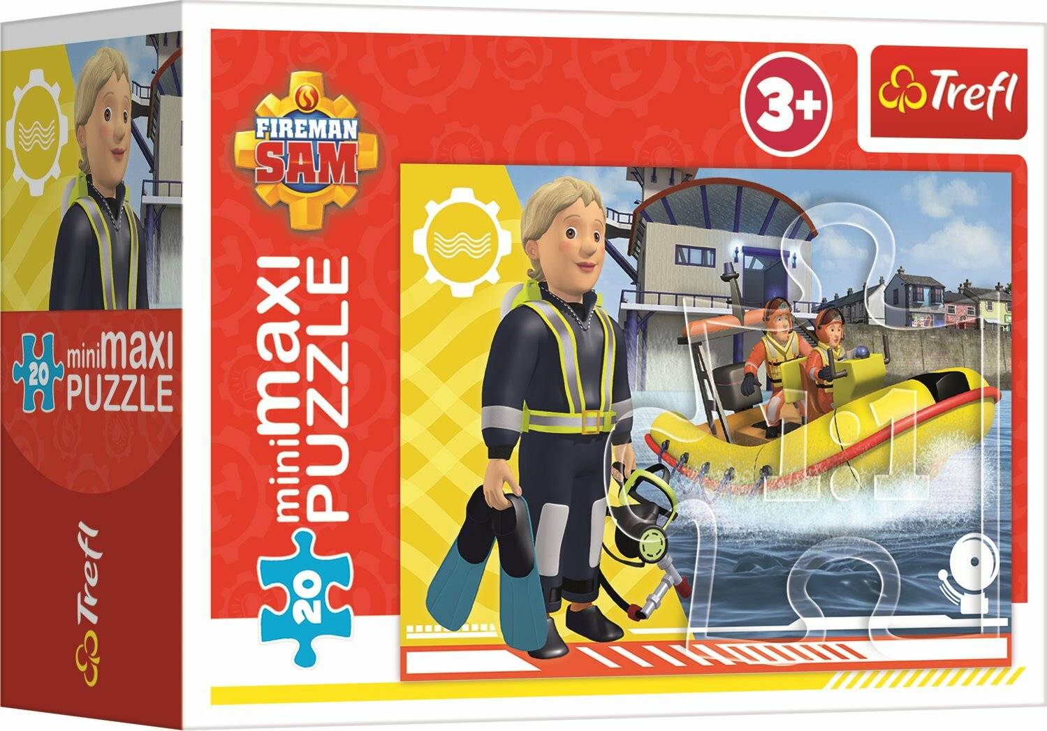 TREFL Puzzle Feuerwehrmann Sam: Auf dem Wasser 20 Teile