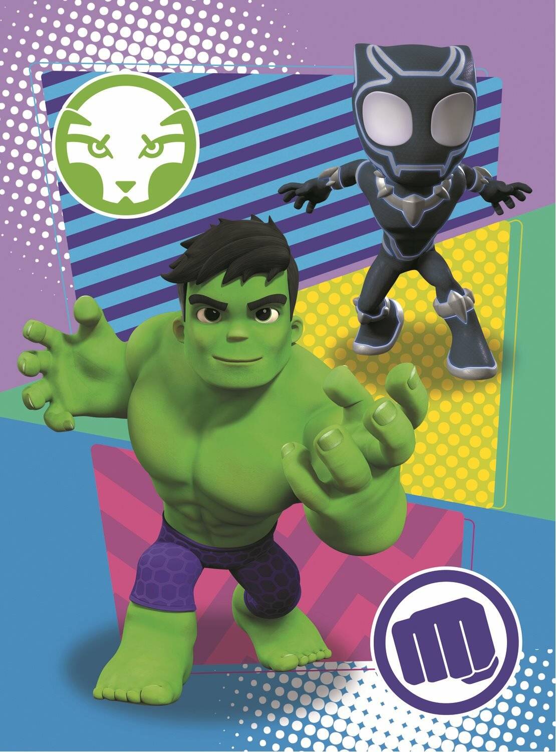 TREFL Puzzle Amazing Spidey: Hulk und Black Panther 20 Teile
