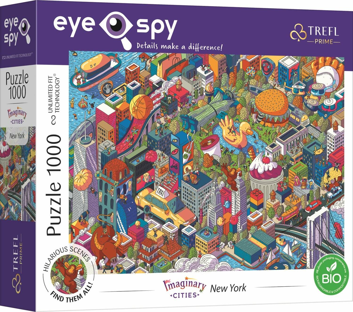 TREFL Puzzle UFT Eye-Spy Imaginary Cities: New York, USA 1000 Teile