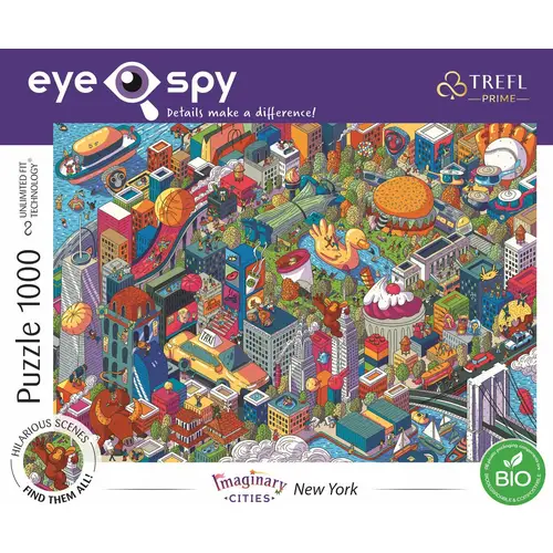 TREFL Puzzle UFT Eye-Spy Imaginary Cities: New York, USA 1000 Teile TREFL Puzzle UFT Eye-Spy Imaginary Cities: New York, USA 1000 Teile