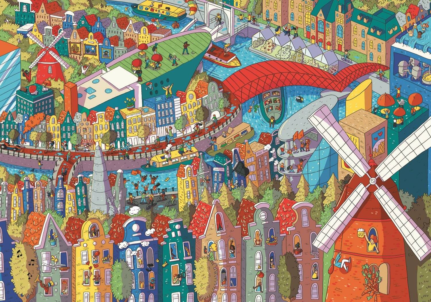 TREFL Puzzle UFT Eye-Spy: Amsterdam 1000 Teile