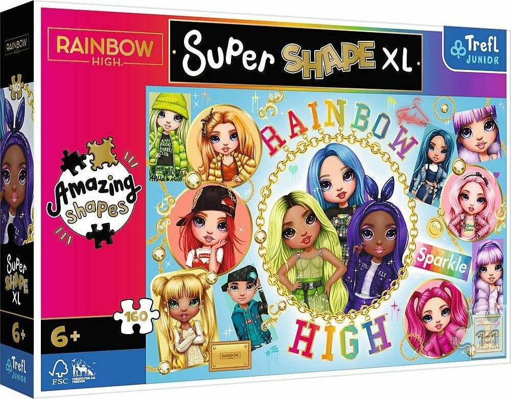 TREFL Puzzle Super Shape XL Rainbow High 160 Teile