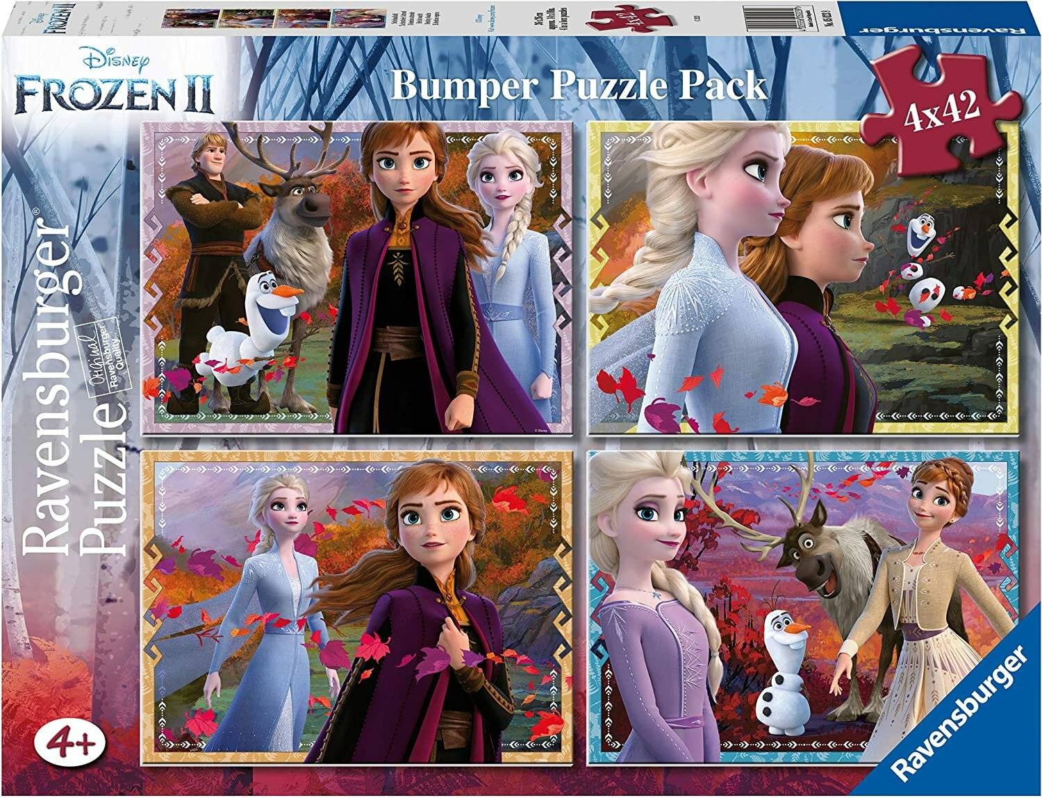 RAVENSBURGER Puzzle Eisreich 2: Das Schicksal wartet 4x42 Teile