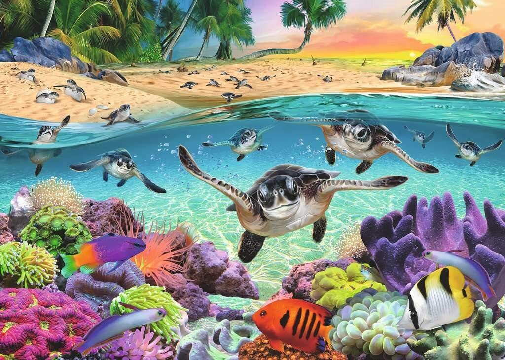 RAVENSBURGER Puzzle Schildkrötenbabys XXL 500 Teile