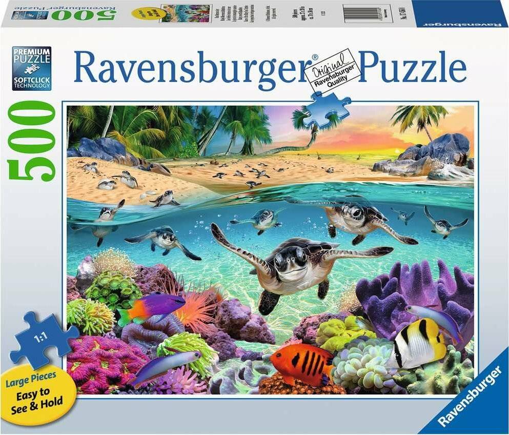 RAVENSBURGER Puzzle Schildkrötenbabys XXL 500 Teile