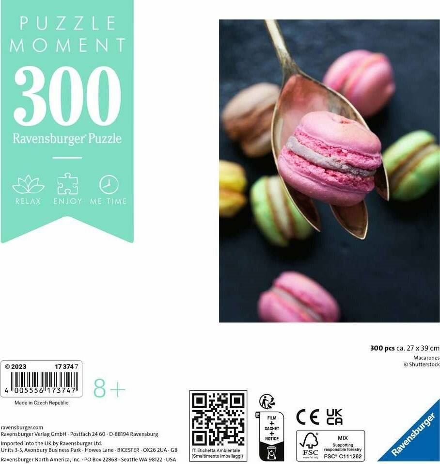 RAVENSBURGER Puzzle Moment: Makronen 300 Teile