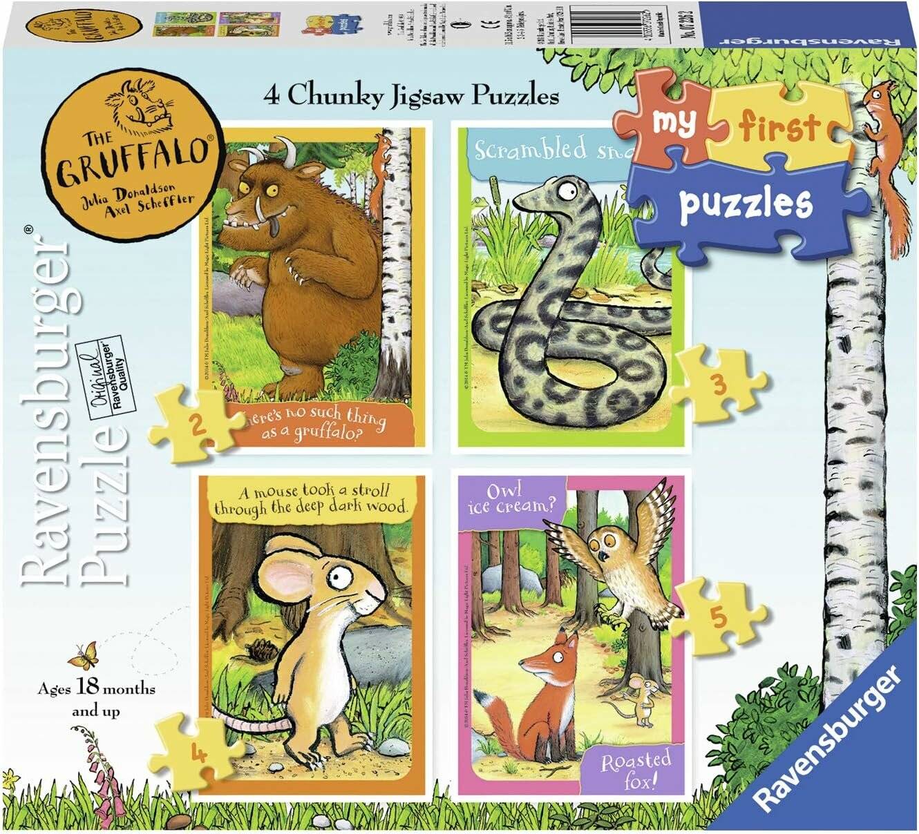 Meine ersten Puzzles: 4-in-1 Puzzle - Gruffalo