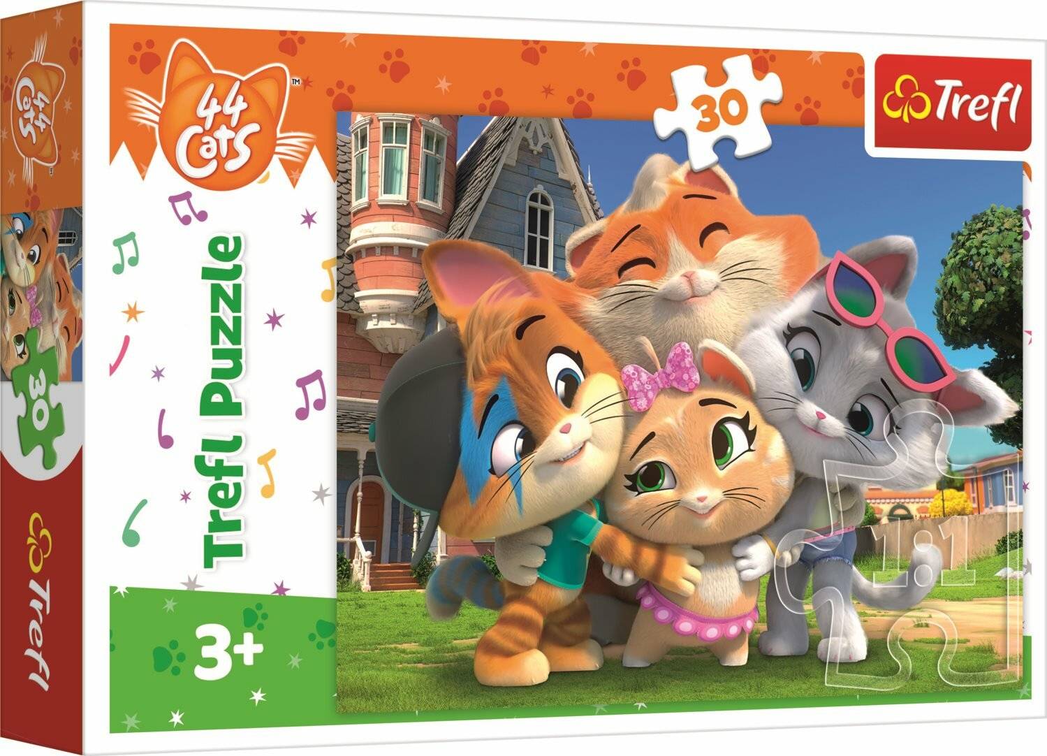 TREFL Puzzle 44 Katzen: Freundschaft 30 Teile
