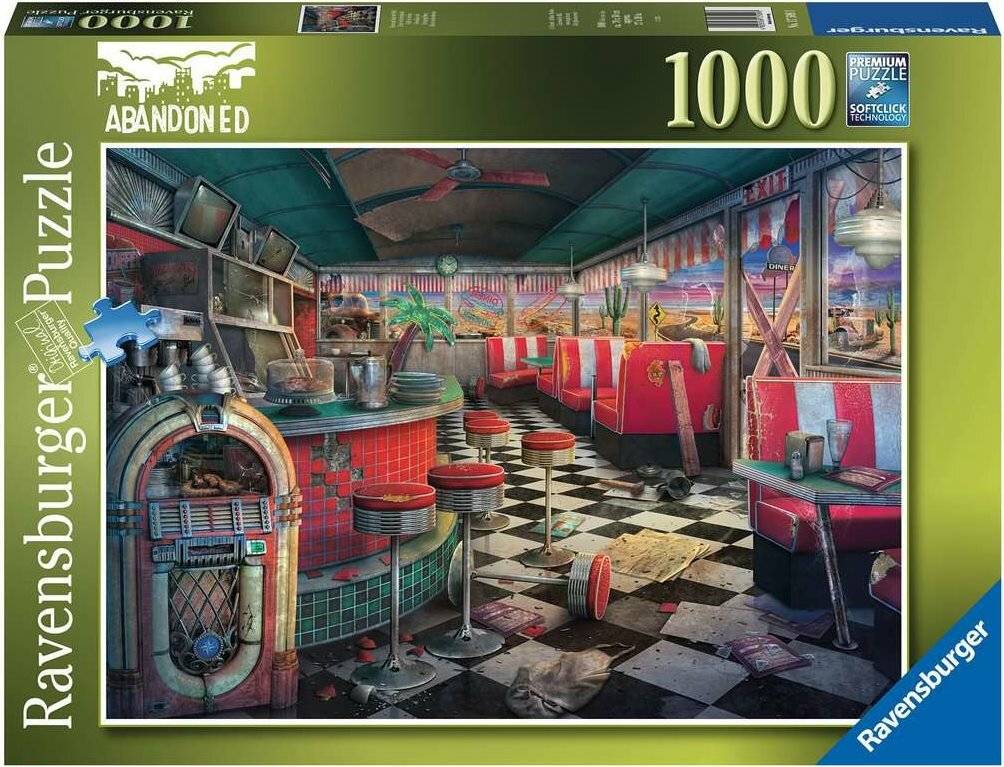 RAVENSBURGER Puzzle Verlassene Orte: Verfallenes Bistro 1000 Stück