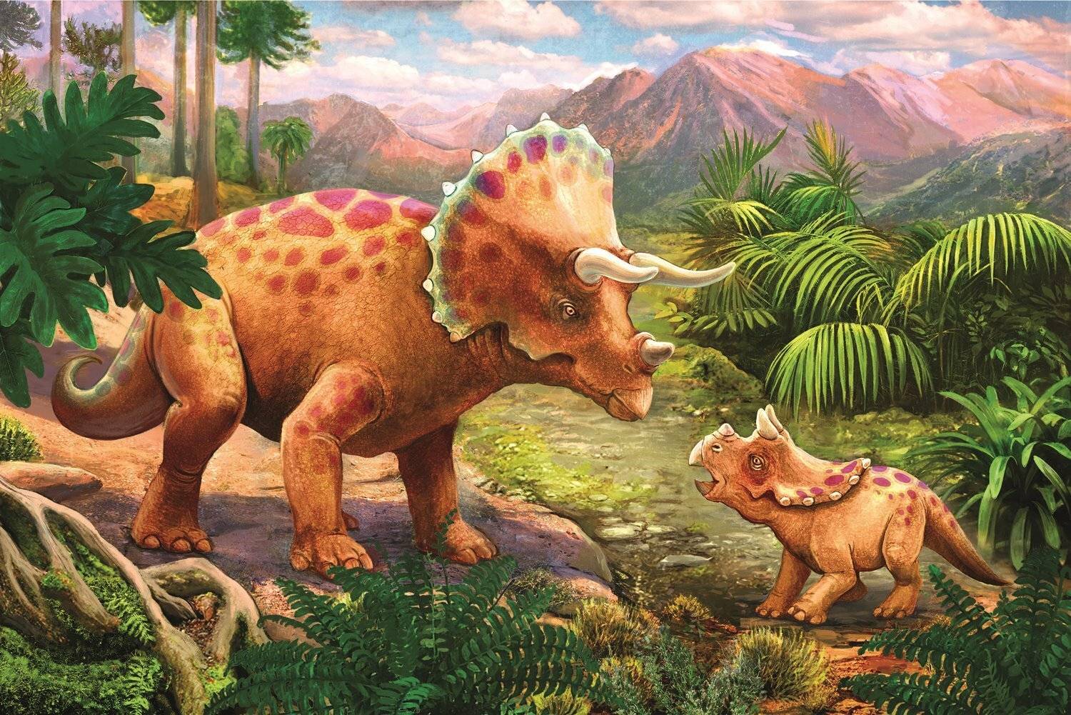 TREFL Display Puzzle Amazing Dinosaurs 54 Teile (40 Stück)