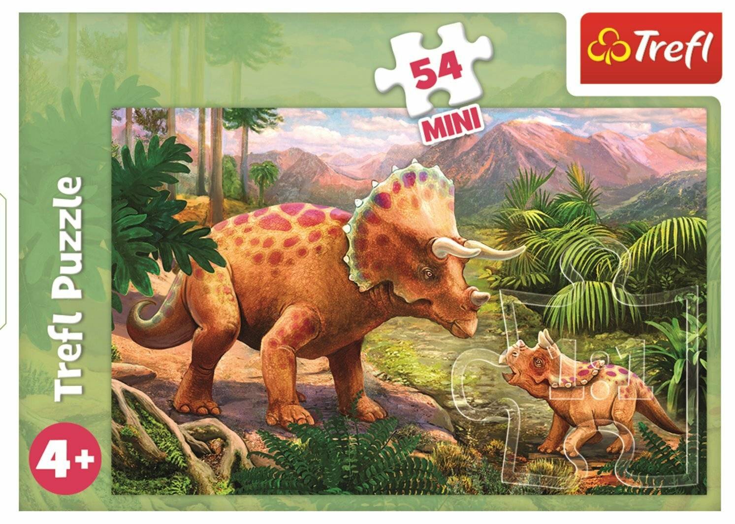 TREFL Display Puzzle Amazing Dinosaurs 54 Teile (40 Stück)