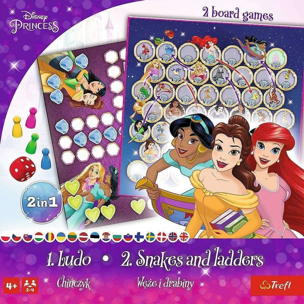 TREFL Disney Princesses Spiele, 2in1: Mann, sei nicht böse