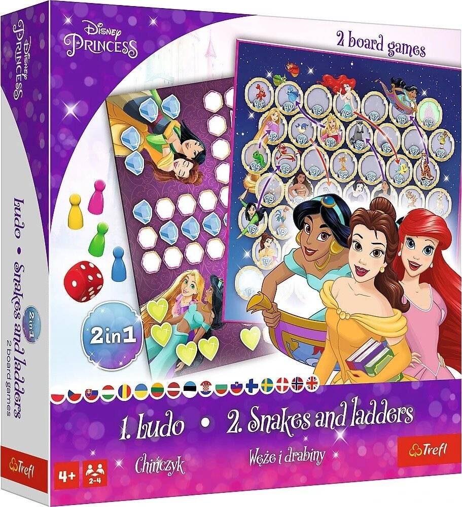 TREFL Disney Princesses Spiele, 2in1: Mann, sei nicht böse