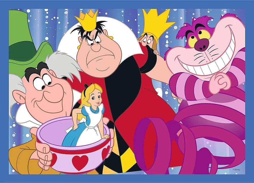 TREFL Puzzle Disney 100 Jahre: Disney's Happy World 4in1 (35,48,54,70 Teile)