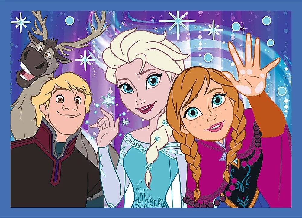 TREFL Puzzle Disney 100 Jahre: Disney's Happy World 4in1 (35,48,54,70 Teile)