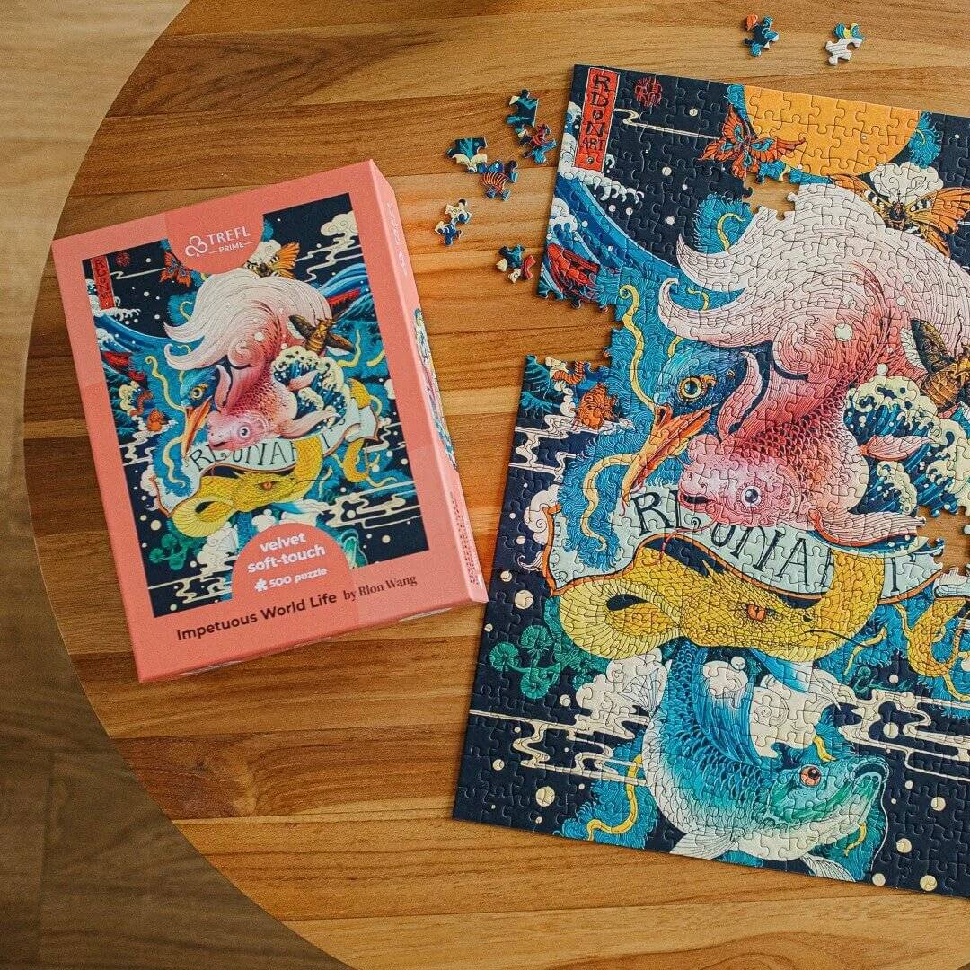 TREFL Puzzle UFT Velvet Soft Touch: Die ungezähmte Welt des Lebens 500 Teile