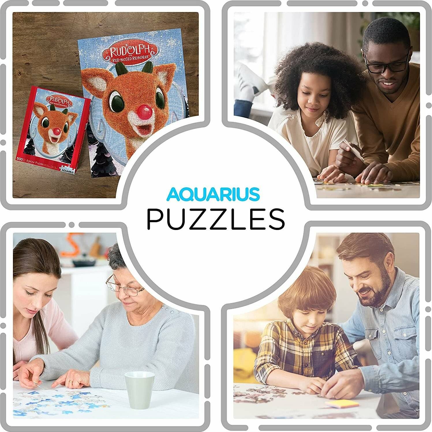 AQUARIUS Puzzle Rentier Rudolph 500 Teile
