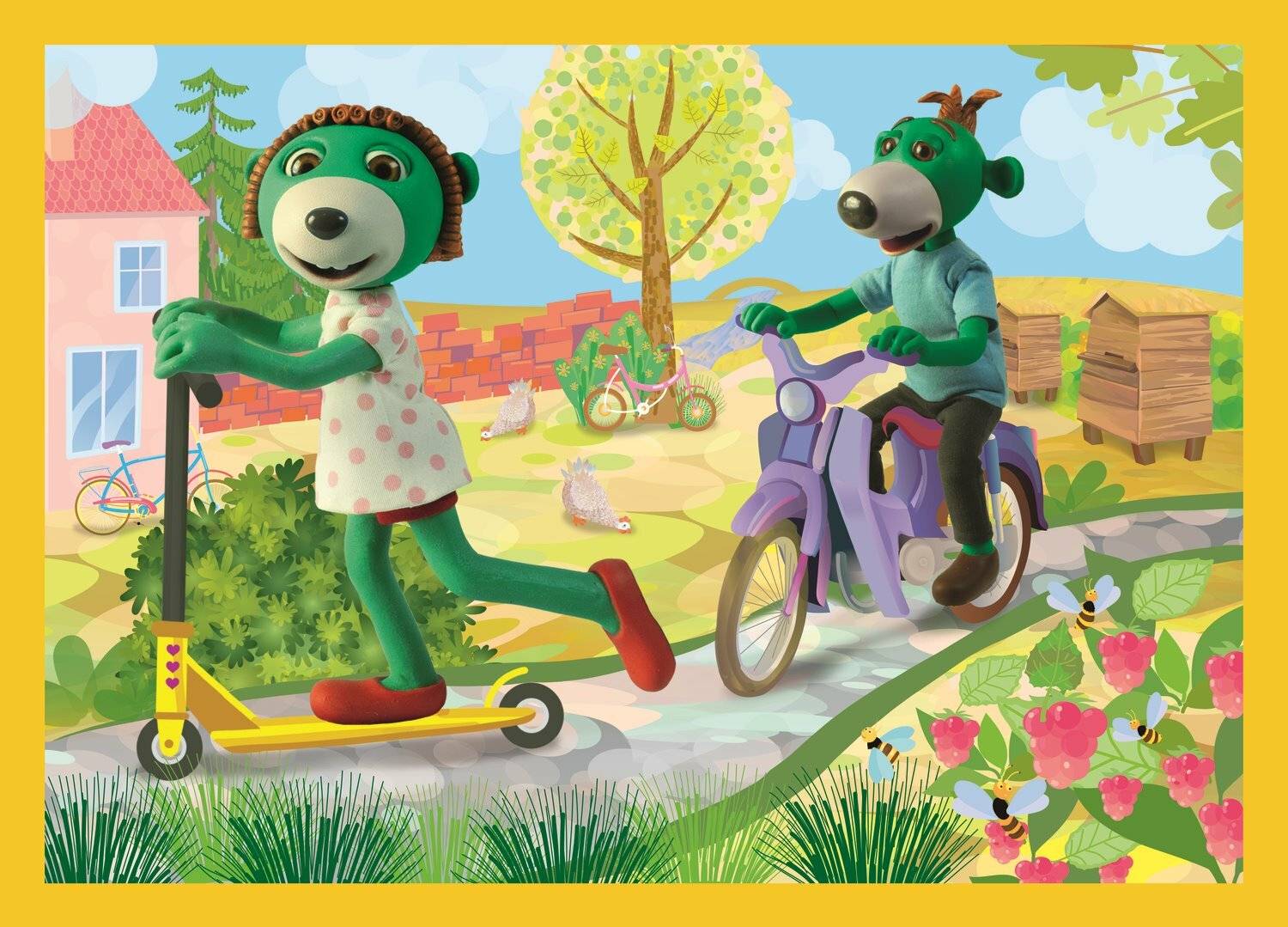 Puzzle Treflings: Zusammen 4in1 (35,48,54,70 Teile)