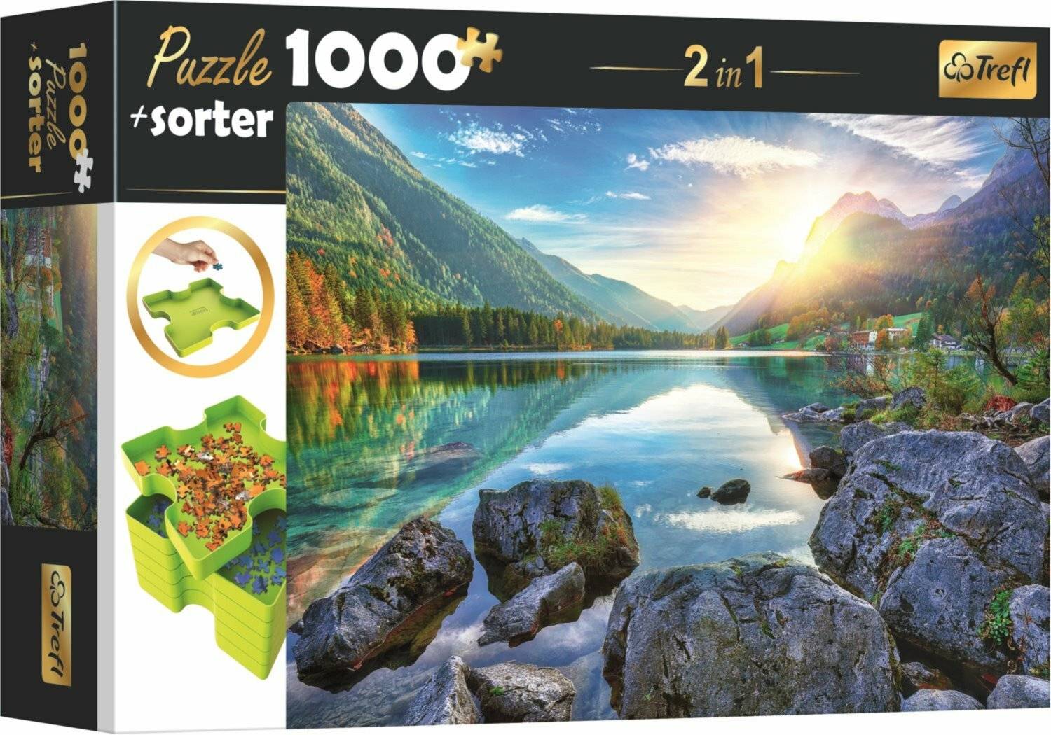TREFL Puzzle mit Sortierer 2in1 Hintersee, Deutschland 1000 Teile